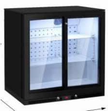 Réfrigérateur à boissons, 2 portes coulissantes, 1140(L)x2020(H)x635(P)